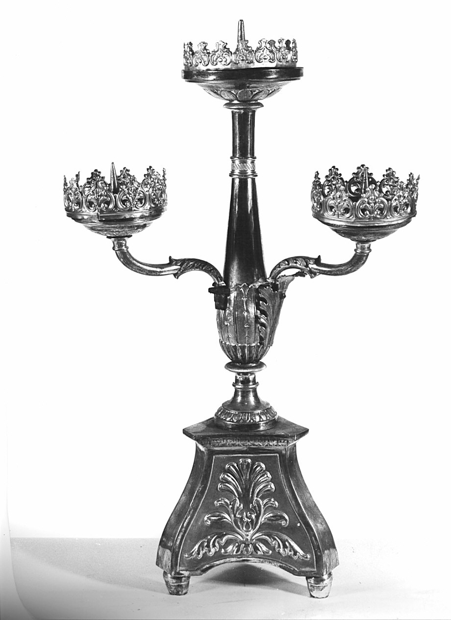 candeliere, serie - bottega lombarda (prima metà sec. XIX)