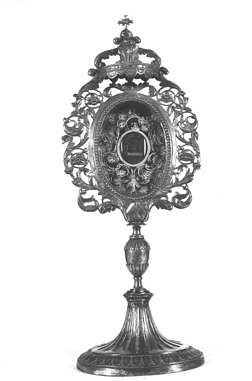 reliquiario - a ostensorio, opera isolata - bottega lombarda (sec. XIX)