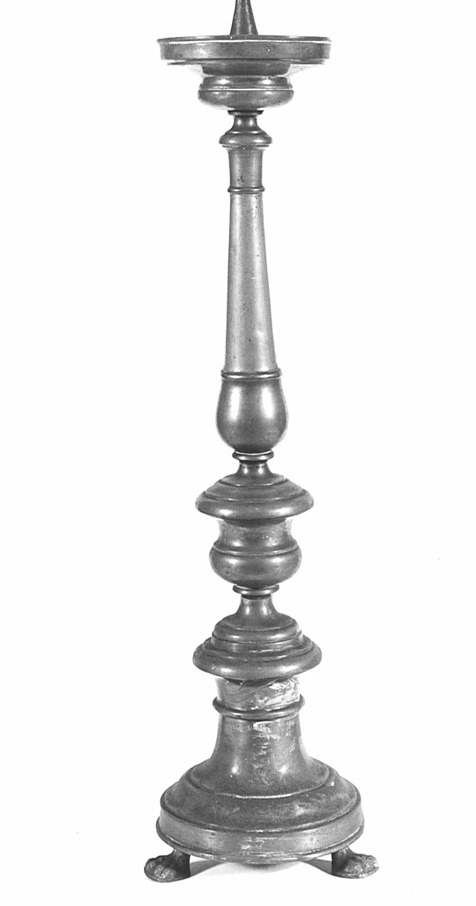 candeliere d'altare, coppia - bottega lombarda (sec. XIX)