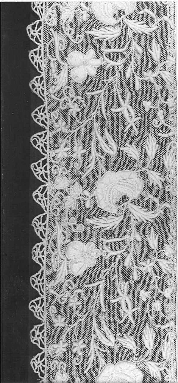 merletto, opera isolata - manifattura lombarda (seconda metà sec. XIX)