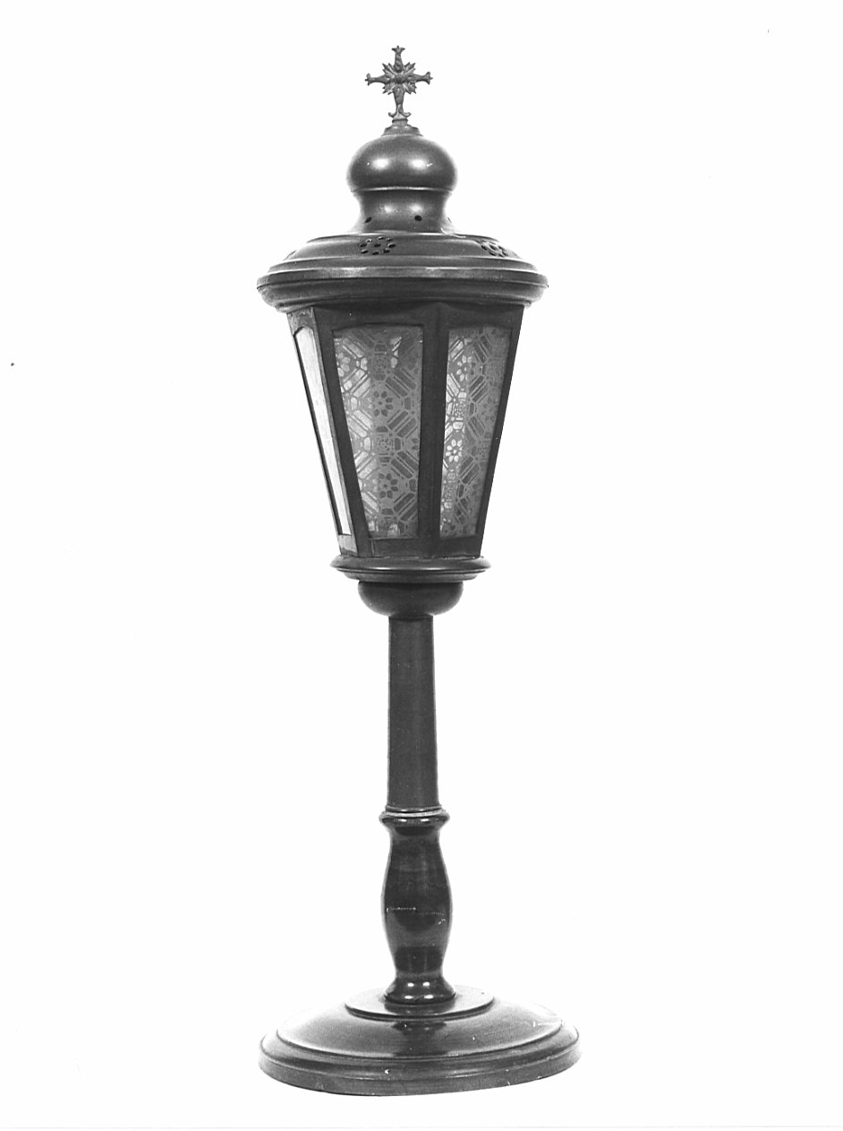 lampada - a stelo, opera isolata - bottega lombarda (secc. XIX/ XX)