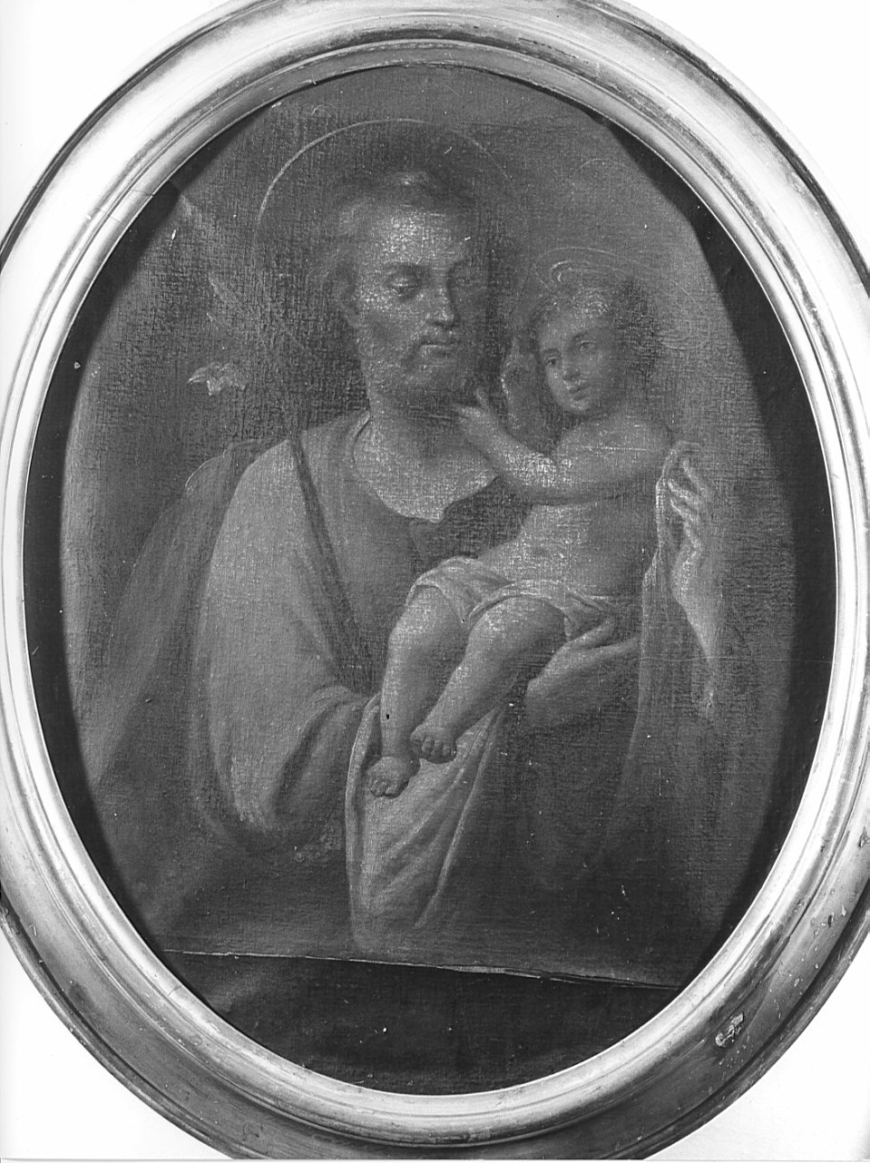 San Giuseppe e Gesù Bambino (dipinto, opera isolata) - ambito lombardo (sec. XIX)