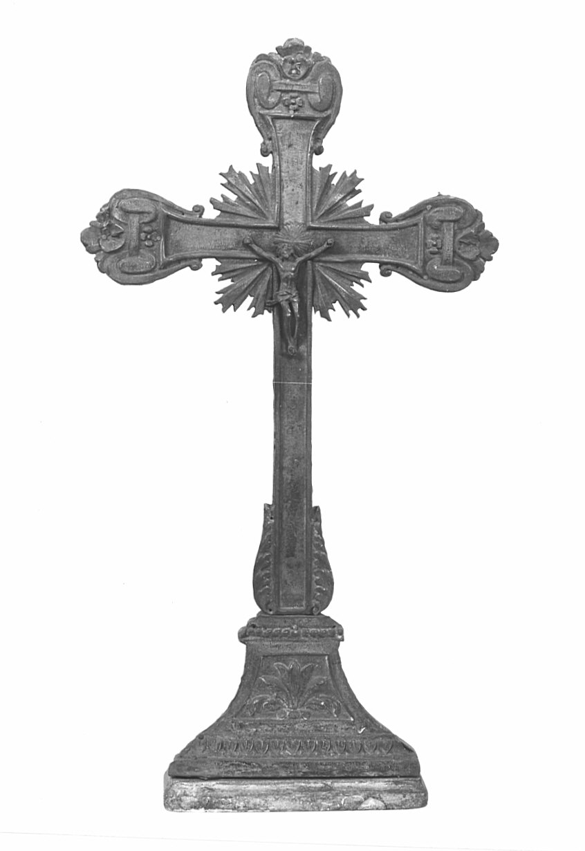 croce d'altare, opera isolata - bottega lombarda (sec. XIX)