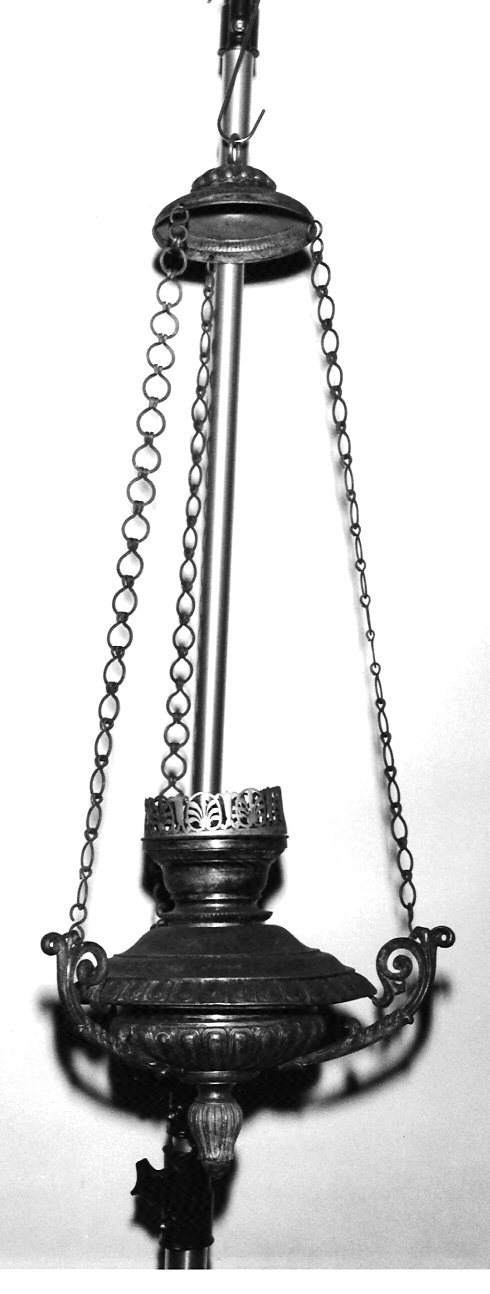 lampada pensile, opera isolata - bottega lombarda (fine sec. XIX)