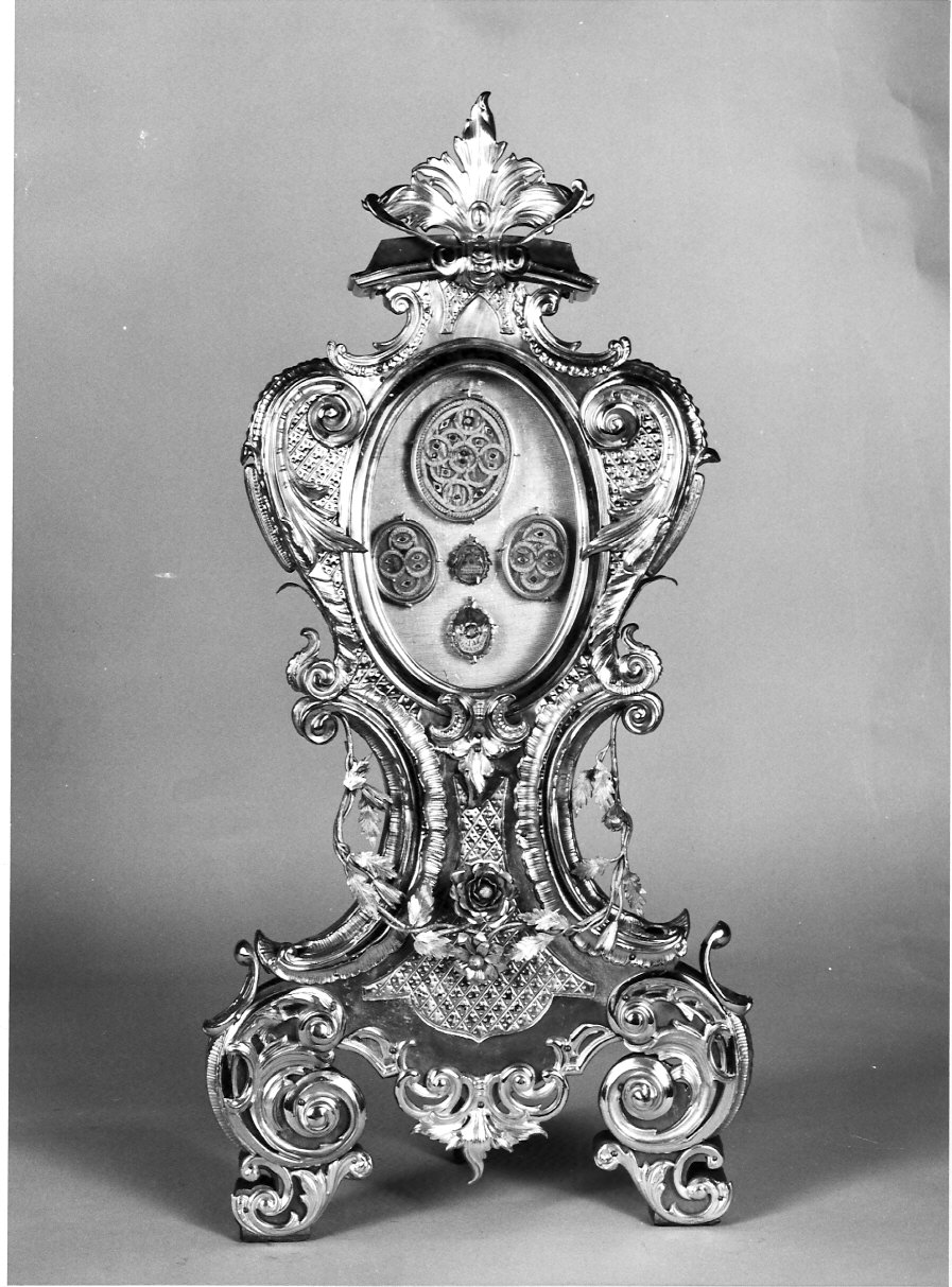 reliquiario - a ostensorio, serie - bottega lombarda (sec. XIX)