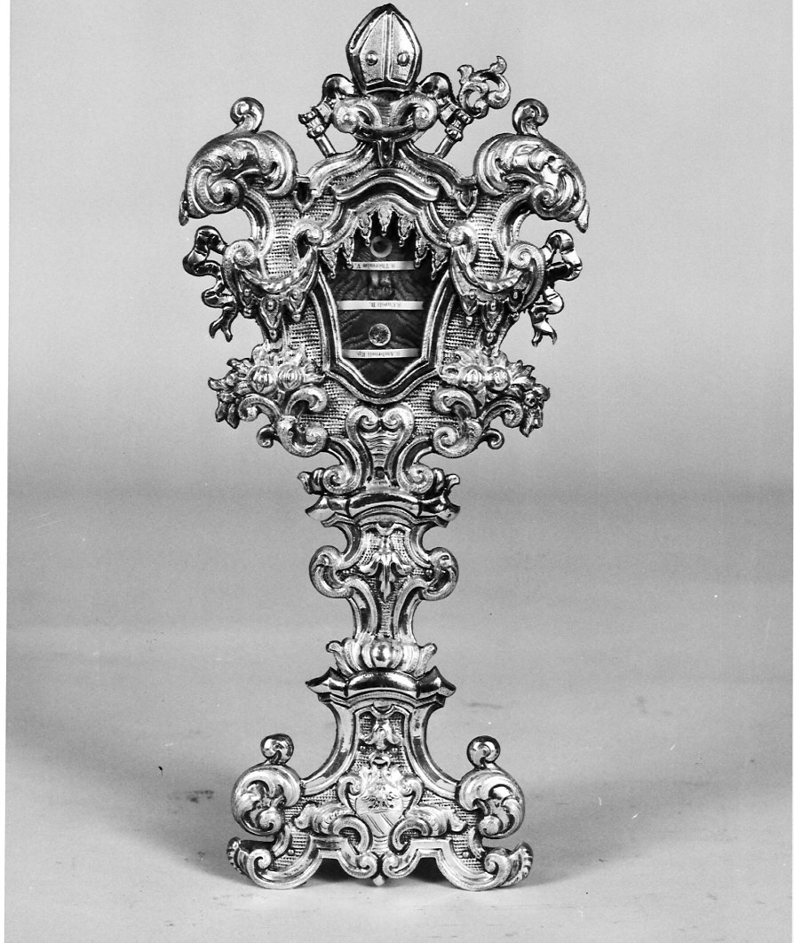 reliquiario - a ostensorio, opera isolata - bottega lombarda (sec. XVIII)