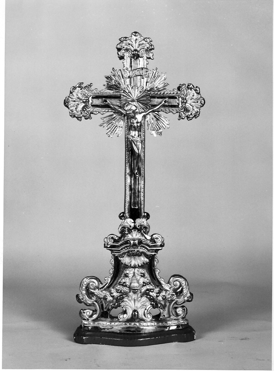 croce d'altare, opera isolata - bottega lombarda (seconda metà sec. XVIII)