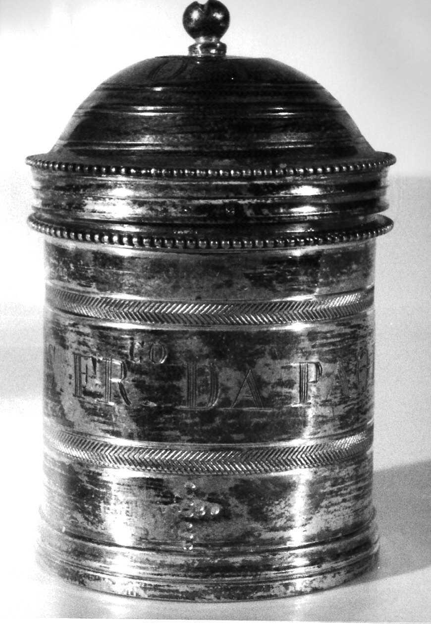 vasetti per oli santi, opera isolata di Bini Gaetano (attribuito) (inizio sec. XIX)