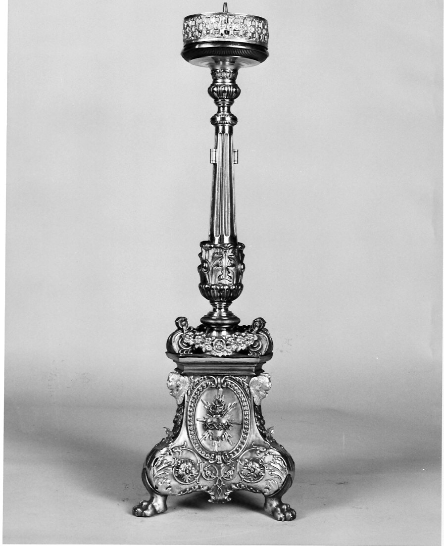 candelabro, serie - bottega lombarda (inizio sec. XIX)