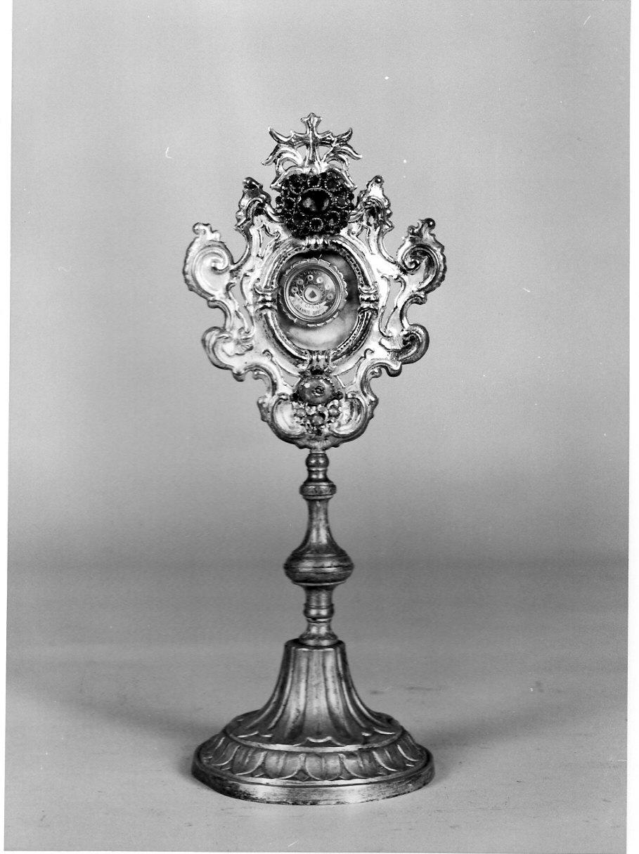 reliquiario - a ostensorio, opera isolata - bottega lombarda (sec. XVIII, sec. XIX)