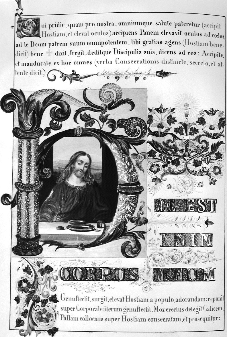 Cristo (miniatura, elemento d'insieme) di Albini Fioretto Antonietta (attribuito) (sec. XIX)