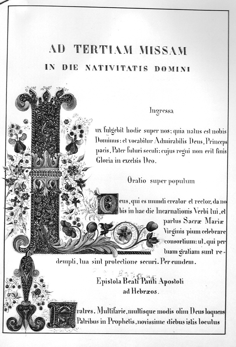 miniatura, elemento d'insieme di Albini Fioretto Antonietta (attribuito) (sec. XIX)