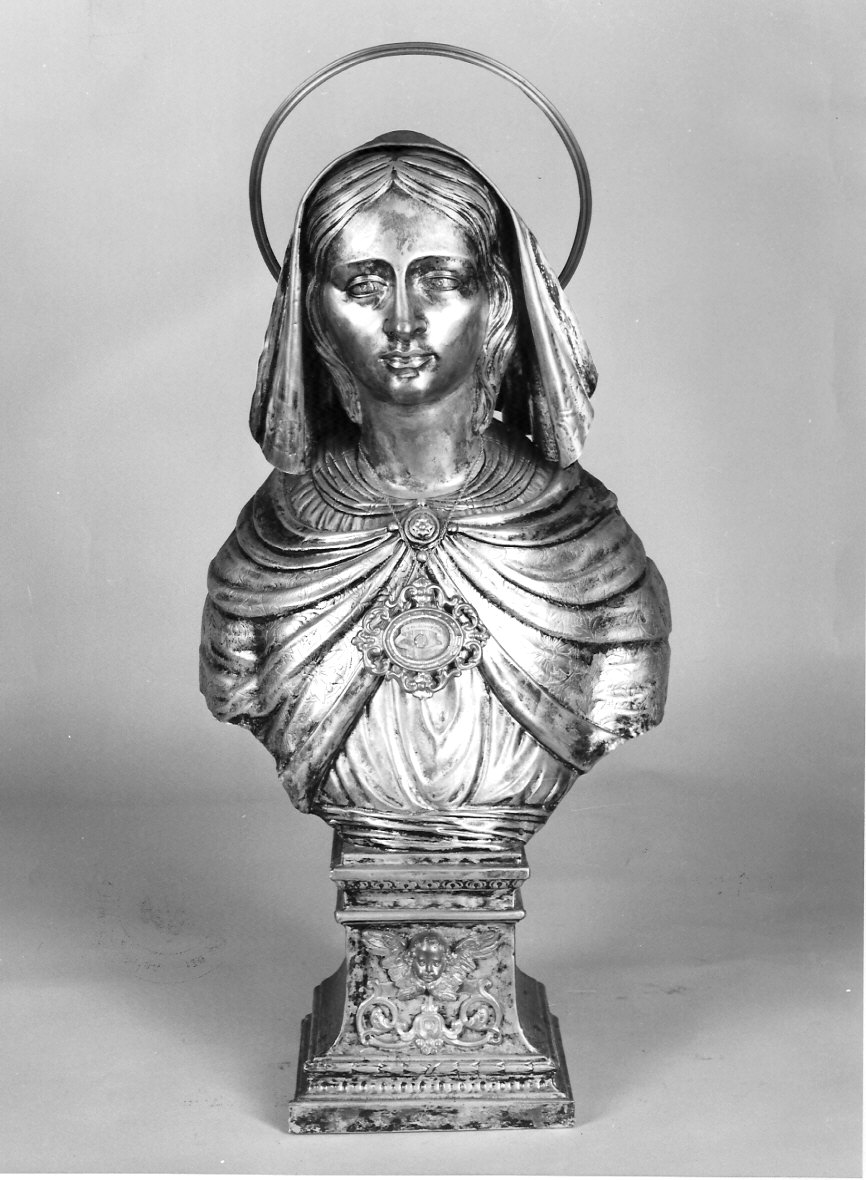 reliquiario - a busto, serie - bottega lombarda (secc. XVII/ XVIII)