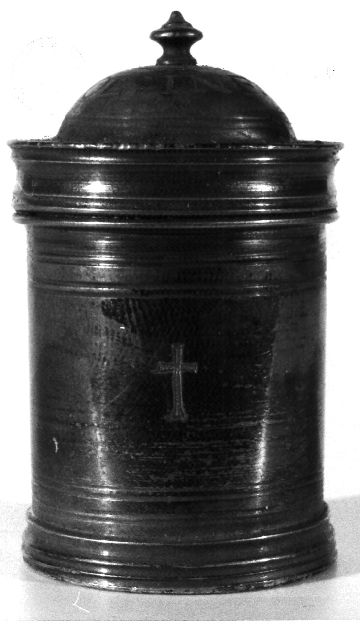 vasetti per oli santi, opera isolata - bottega lombarda (fine sec. XVII)