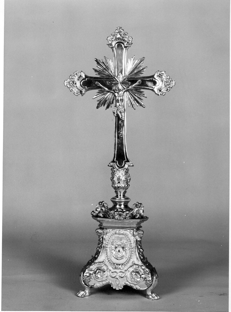 croce d'altare, opera isolata - bottega lombarda (inizio sec. XIX)