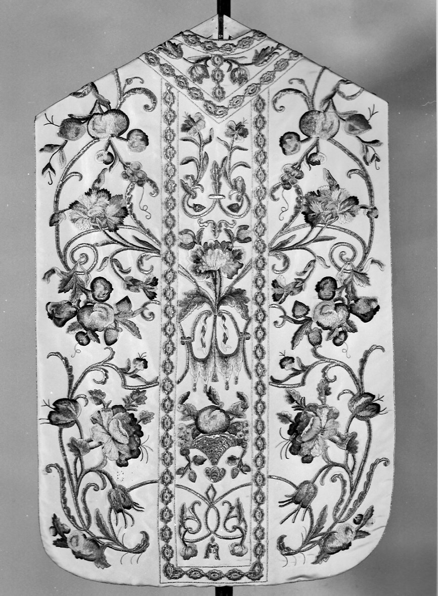 paramento liturgico, insieme - manifattura lombarda (prima metà sec. XIX)