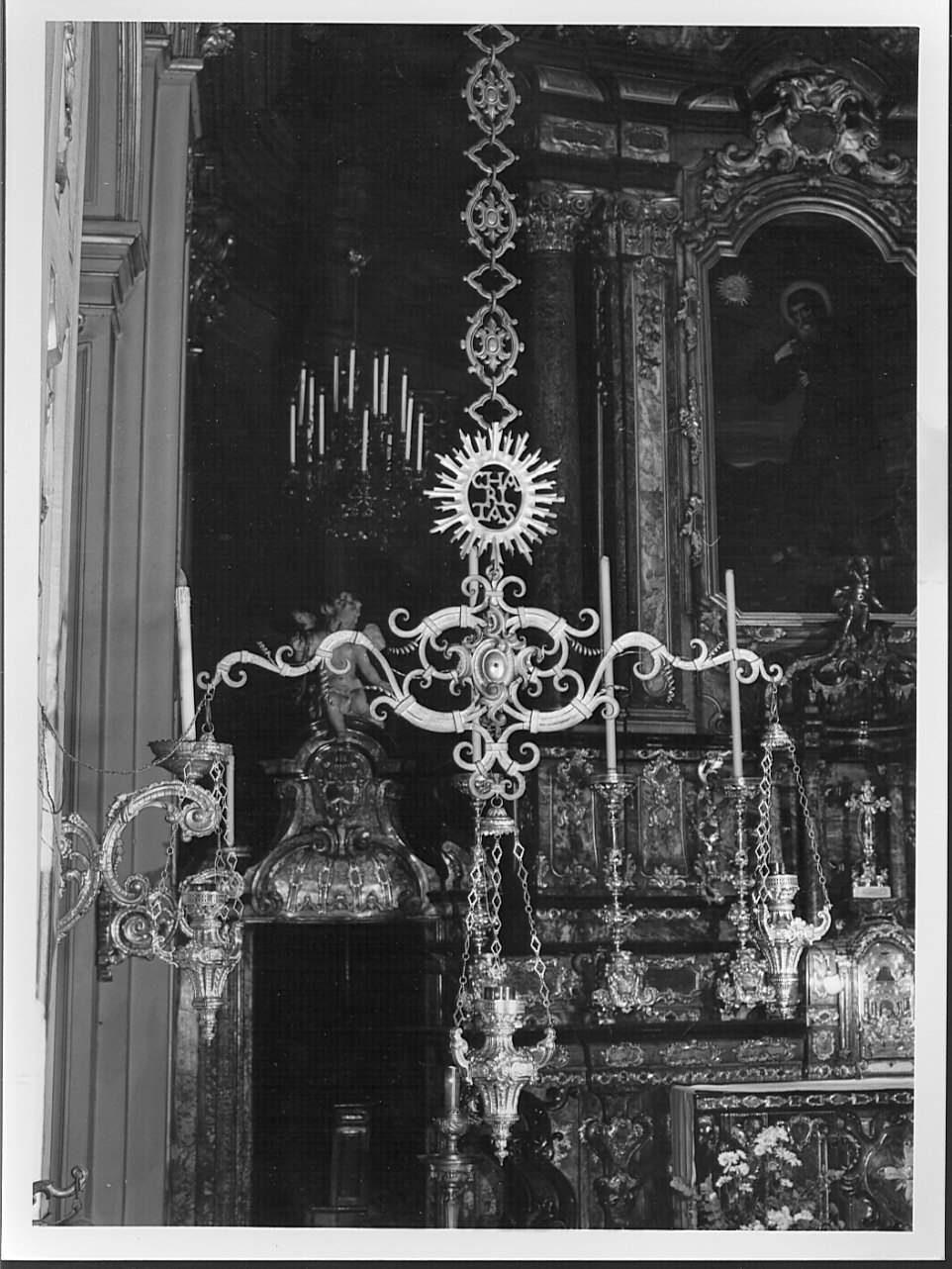 lampada pensile, serie - bottega lombarda (sec. XIX)