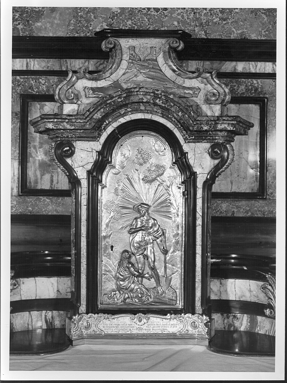 sportello di tabernacolo, opera isolata - bottega lombarda (fine sec. XVIII)