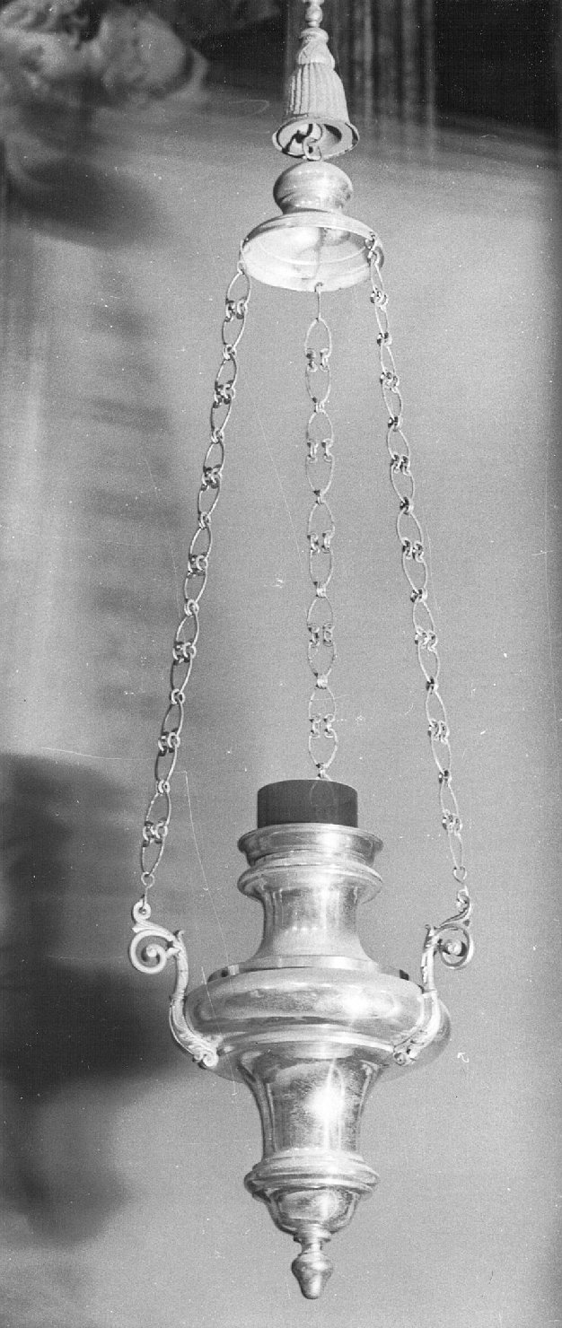 lampada pensile, opera isolata - bottega milanese (sec. XIX)