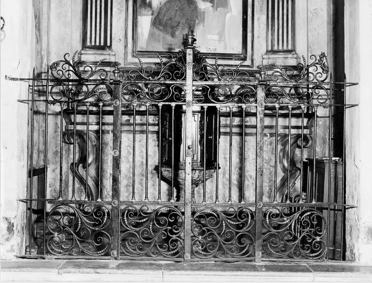 cancellata di cappella, opera isolata - bottega lombarda (secc. XVII/ XVIII)