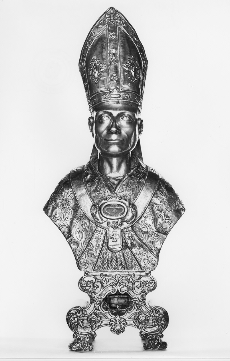 San Carlo/ Santa Vittoria (reliquiario - a busto, serie) - bottega lombarda (prima metà sec. XVIII)