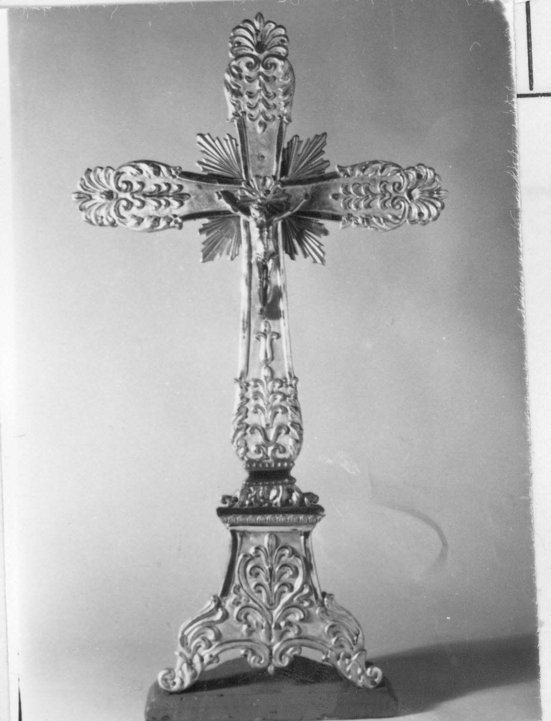 croce d'altare, opera isolata - bottega italiana (fine sec. XVIII)