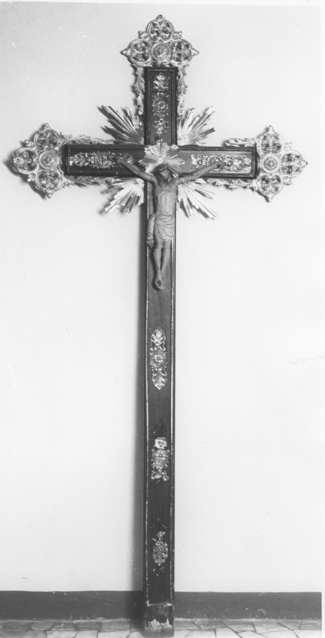 croce d'altare, opera isolata - bottega italiana (sec. XIX)
