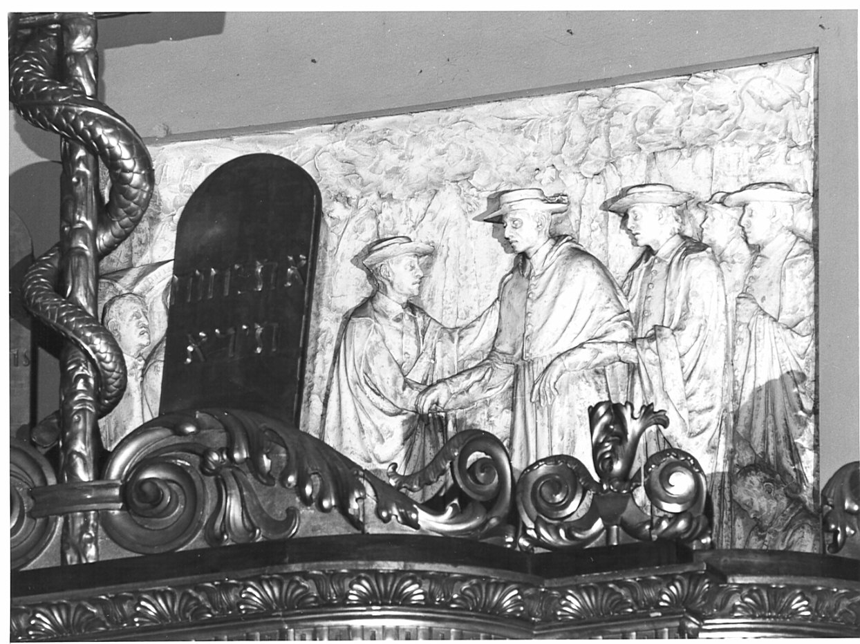 episodi della vita di San Carlo Borromeo (rilievo, opera isolata) di Sozzi Giacomo (sec. XIX)