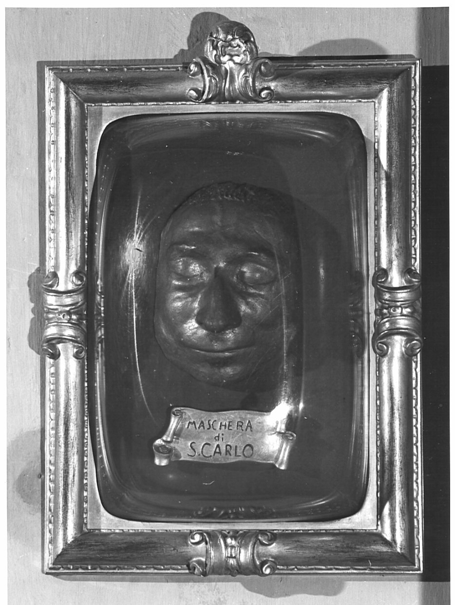 maschera funebre, opera isolata - bottega lombarda (sec. XVI)