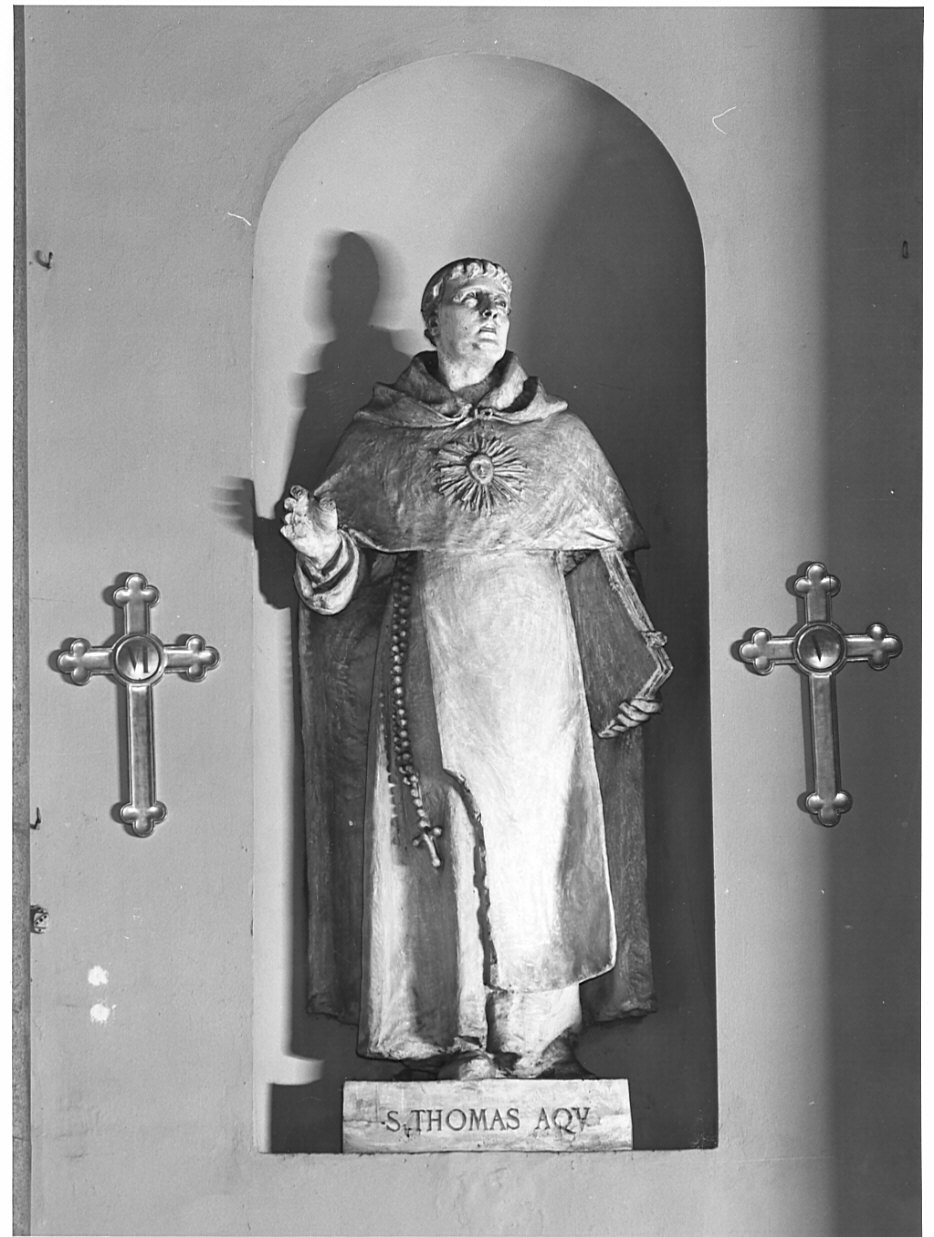 San Tommaso d'Aquino (statua, opera isolata) di Butti Enrico (attribuito) (ultimo quarto sec. XIX)