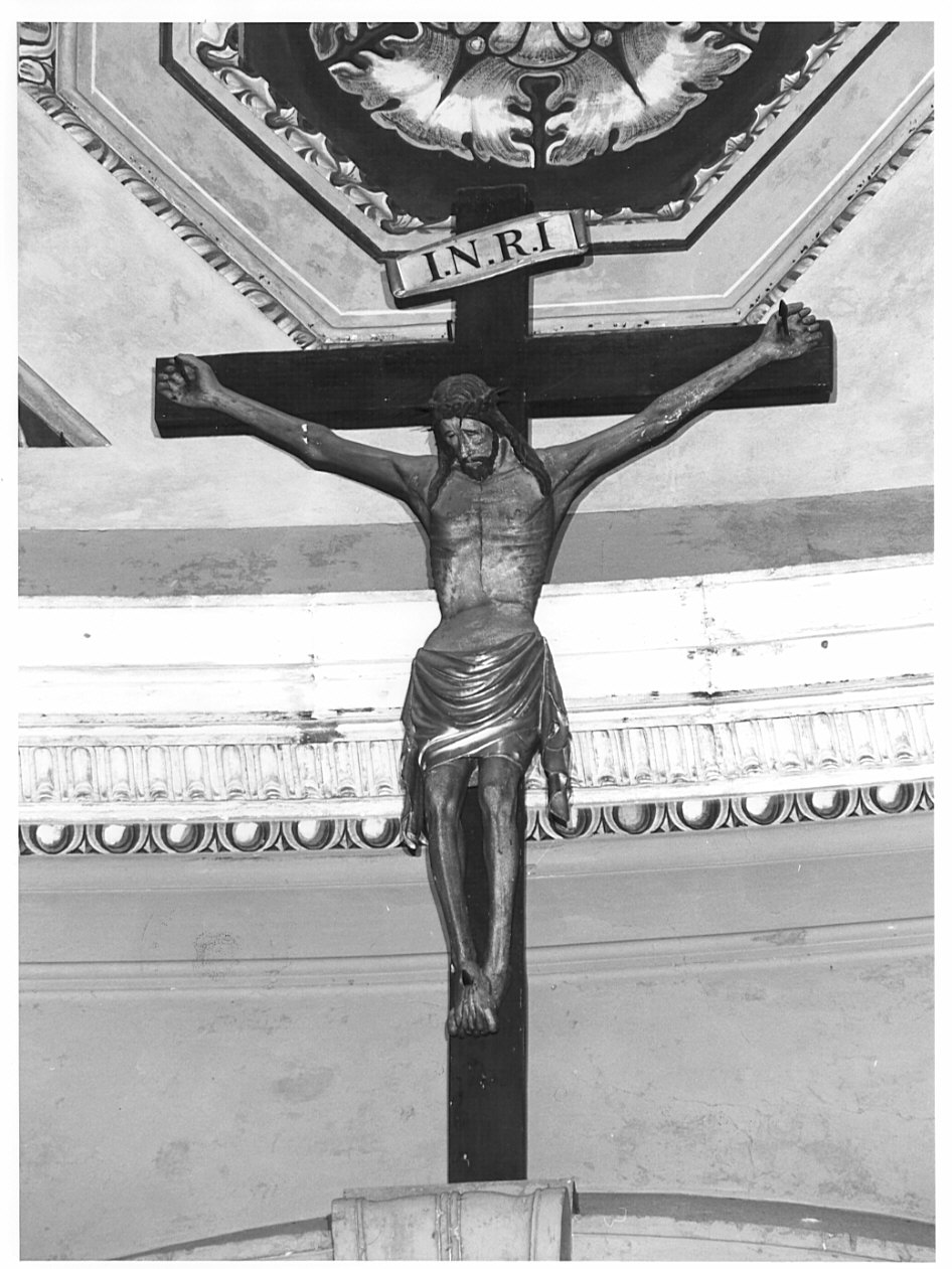 crocifisso, opera isolata - bottega lombarda (seconda metà sec. XIV)