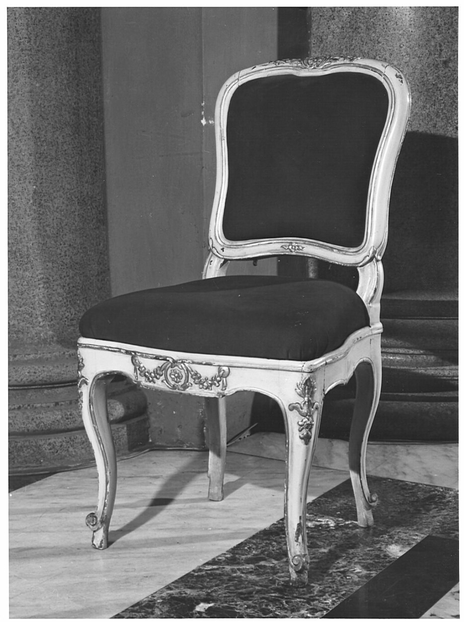 sedia, coppia - bottega lombarda (sec. XVIII)