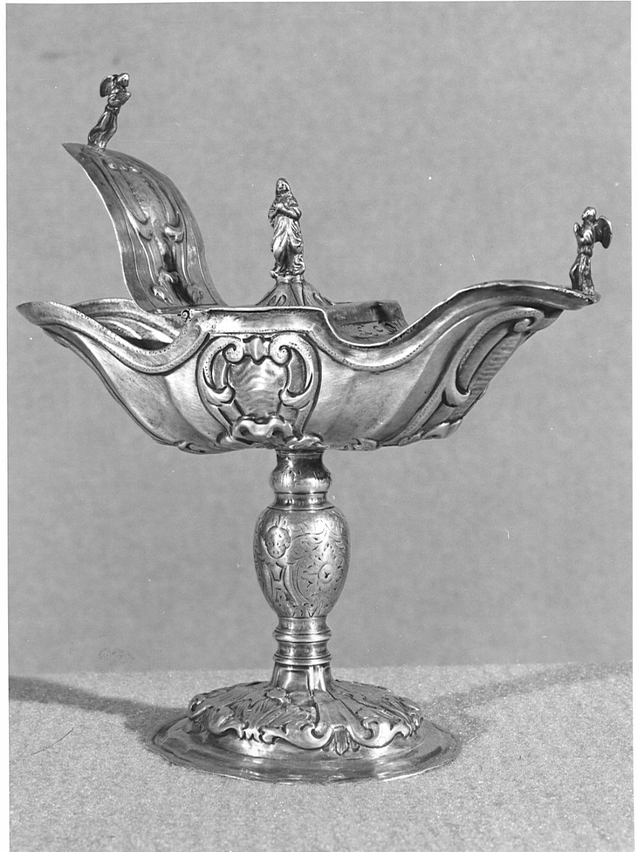 navicella portaincenso, opera isolata - bottega lombarda (sec. XIX)