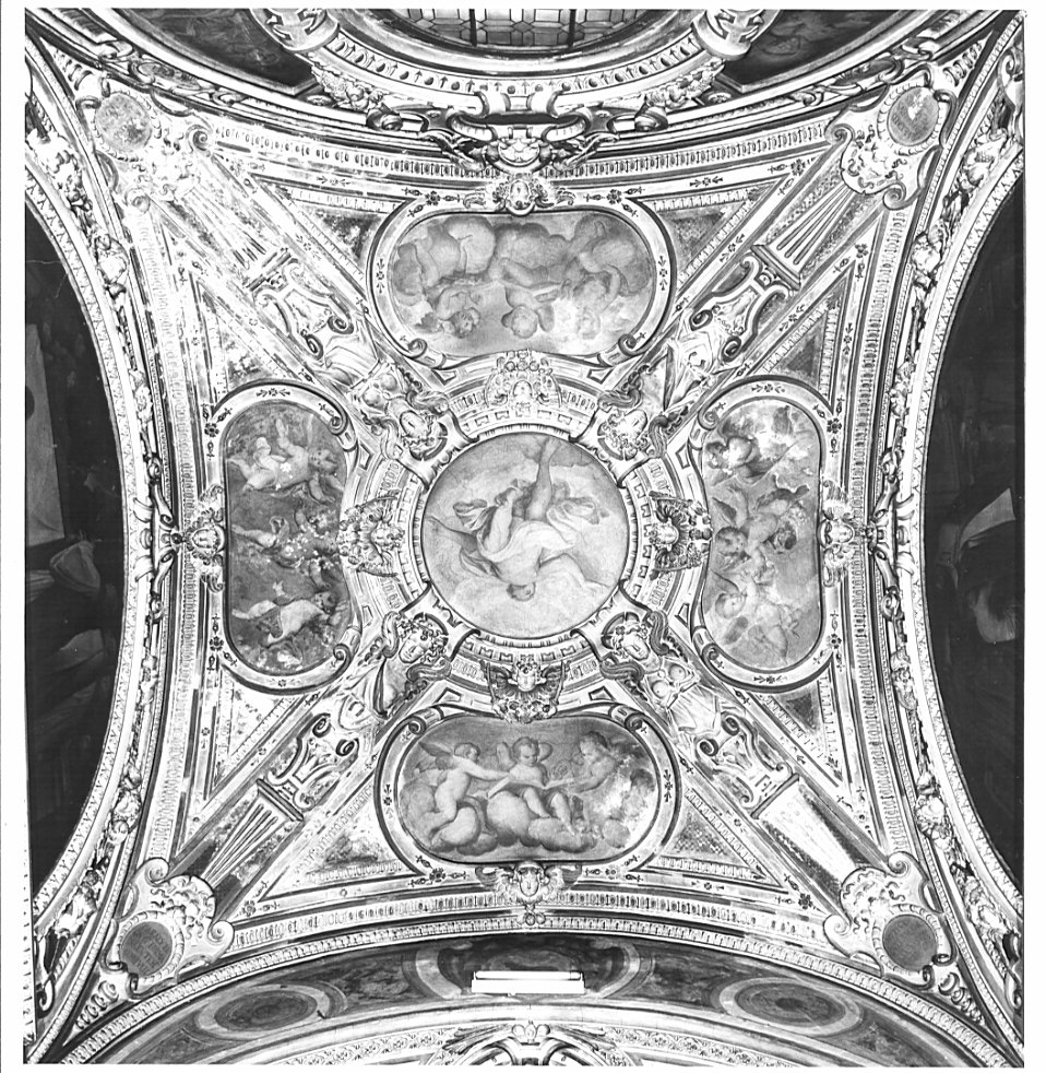 Gloria di San Diego/ angeli (decorazione pittorica, complesso decorativo) di Procaccini Camillo (sec. XVII)