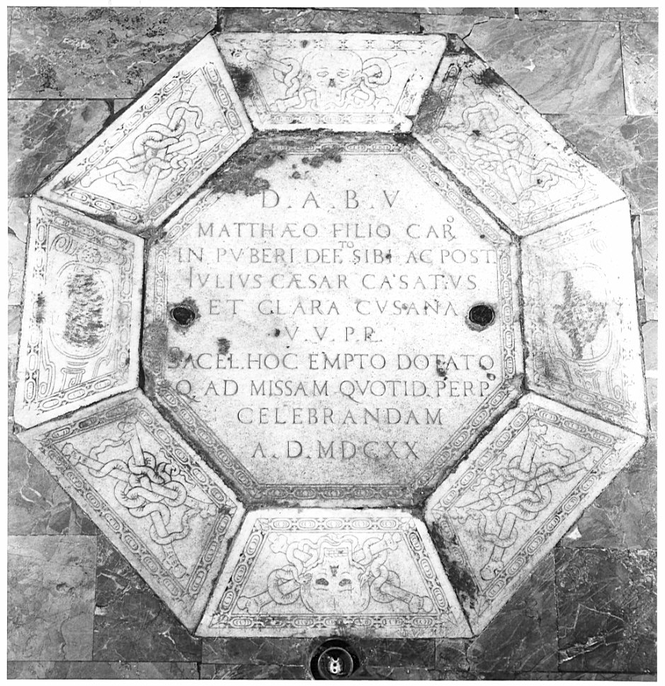 lapide commemorativa, opera isolata - bottega lombarda (sec. XVII)