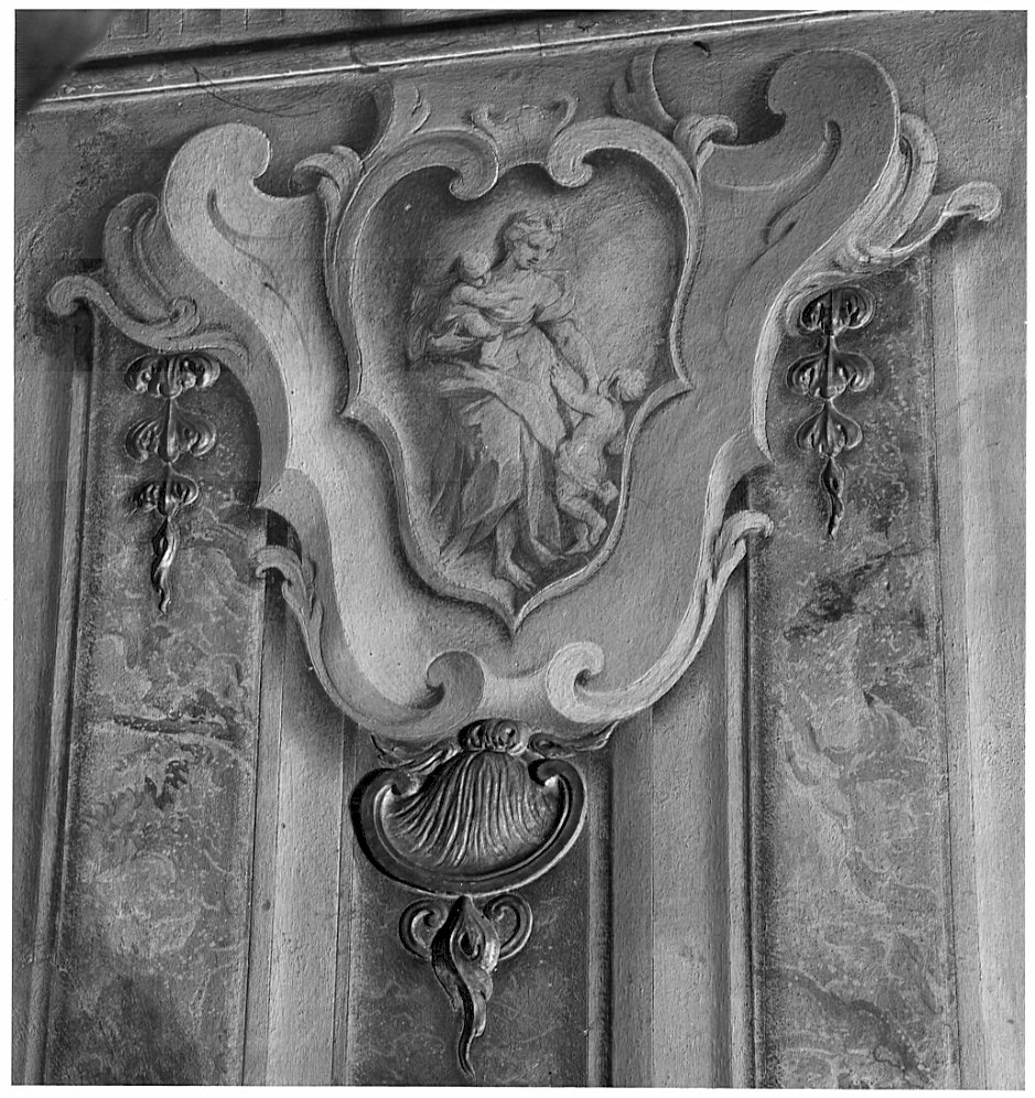 allegoria della Fede/ allegoria della Carità (dipinto, serie) di Sassi Giovanni Battista (attribuito) (sec. XVIII)