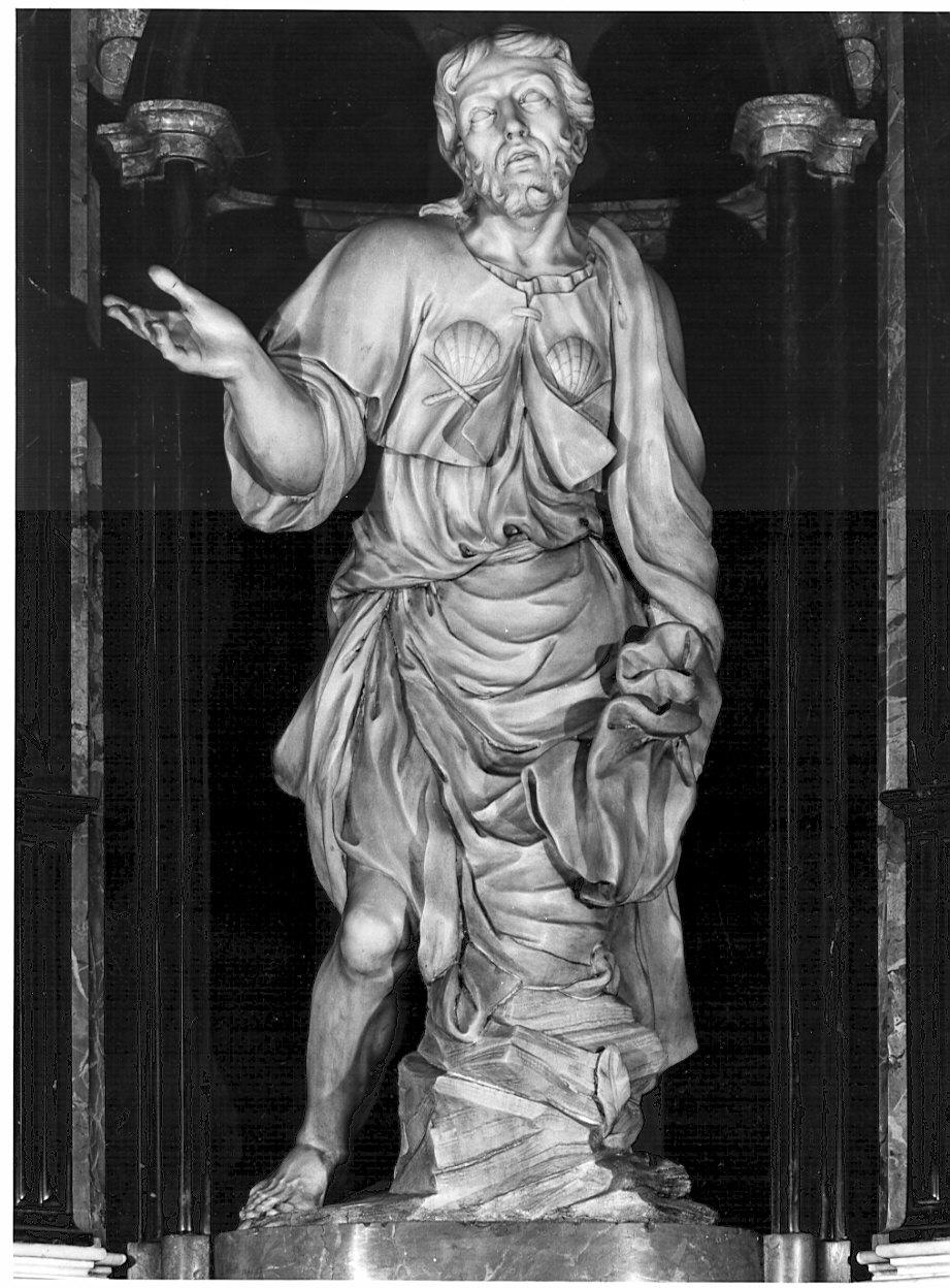San Giacomo Apostolo (statua, elemento d'insieme) di Rusnati Giuseppe (attribuito) (sec. XVIII)