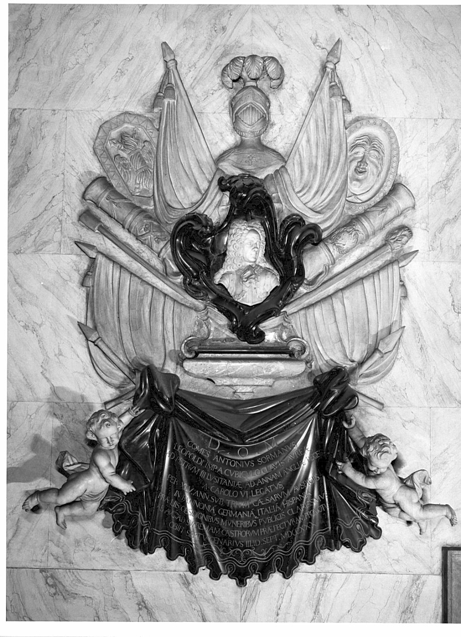 monumento funebre, opera isolata - bottega lombarda (sec. XVIII)