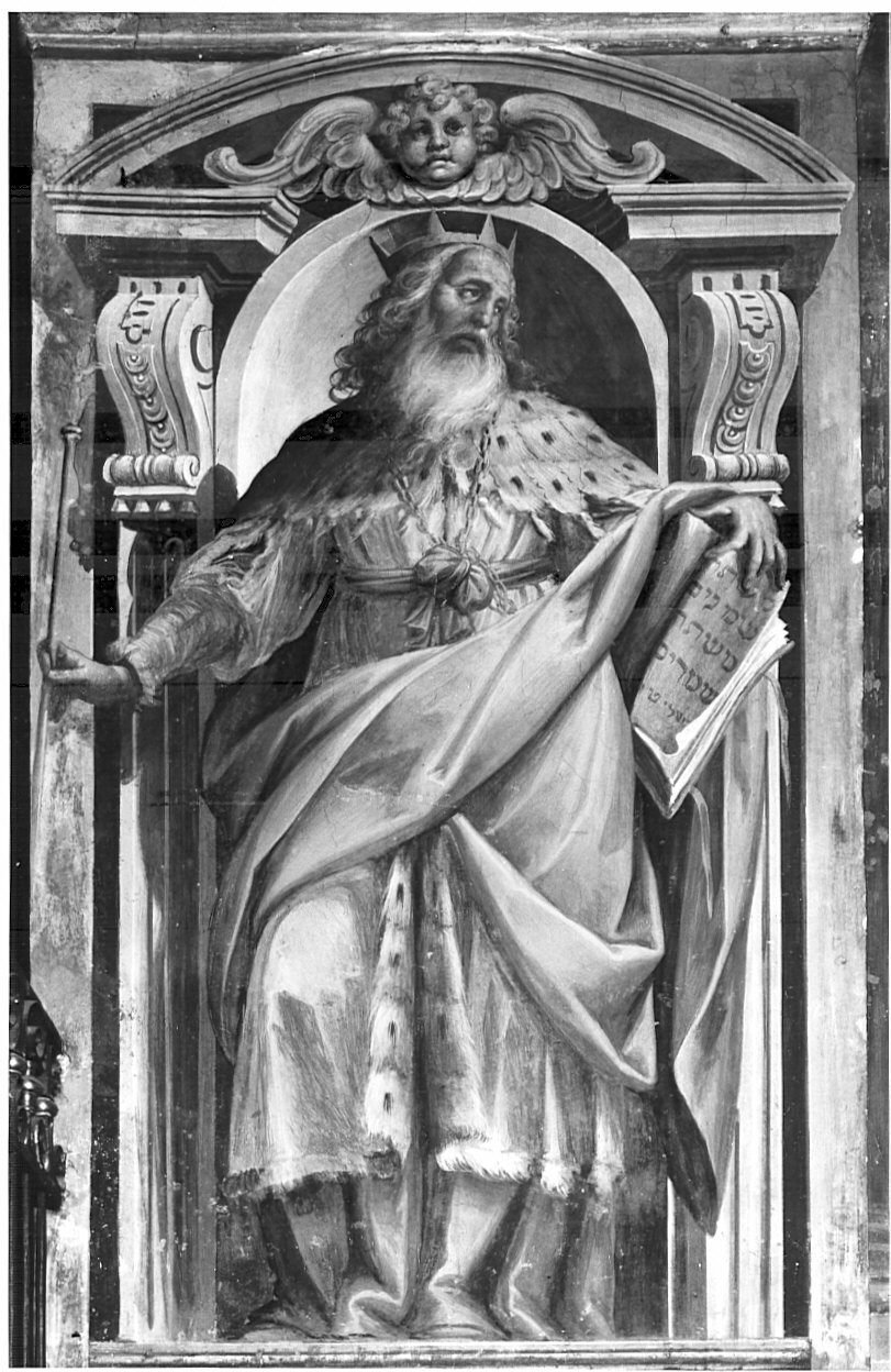 Mosè/ David (dipinto, opera isolata) di Della Rovere Giovanni Battista detto Fiammenghino, Della Rovere Giovanni Mauro detto Fiammenghino (sec. XVII)