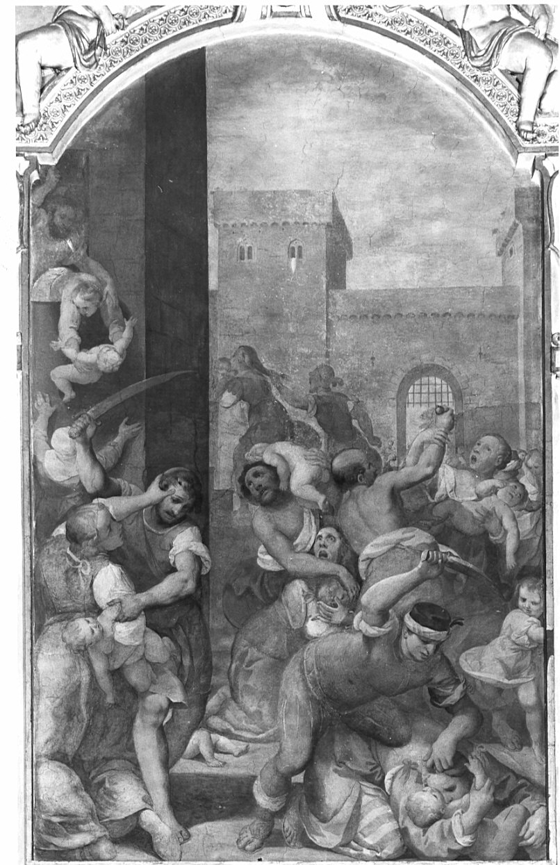 strage degli innocenti (dipinto, opera isolata) di Barabino Simone (sec. XVII)