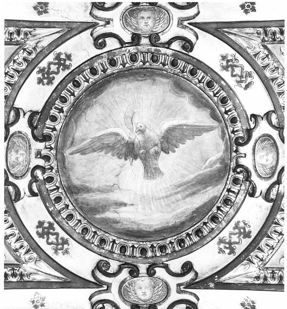 Sprito Santo/ putti (decorazione pittorica, opera isolata) di Peterzano Simone (sec. XVI)