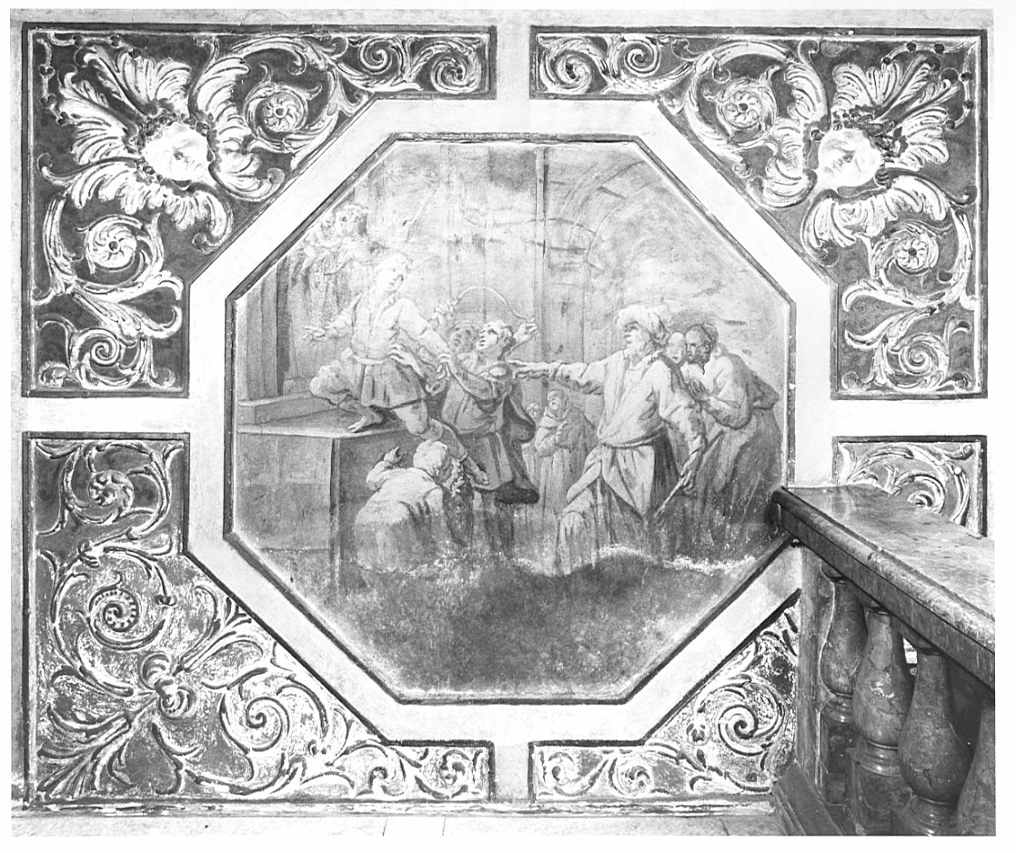 Sant'Antonio da Padova con il bambino (dipinto, opera isolata) di Peterzano Simone (sec. XVI)