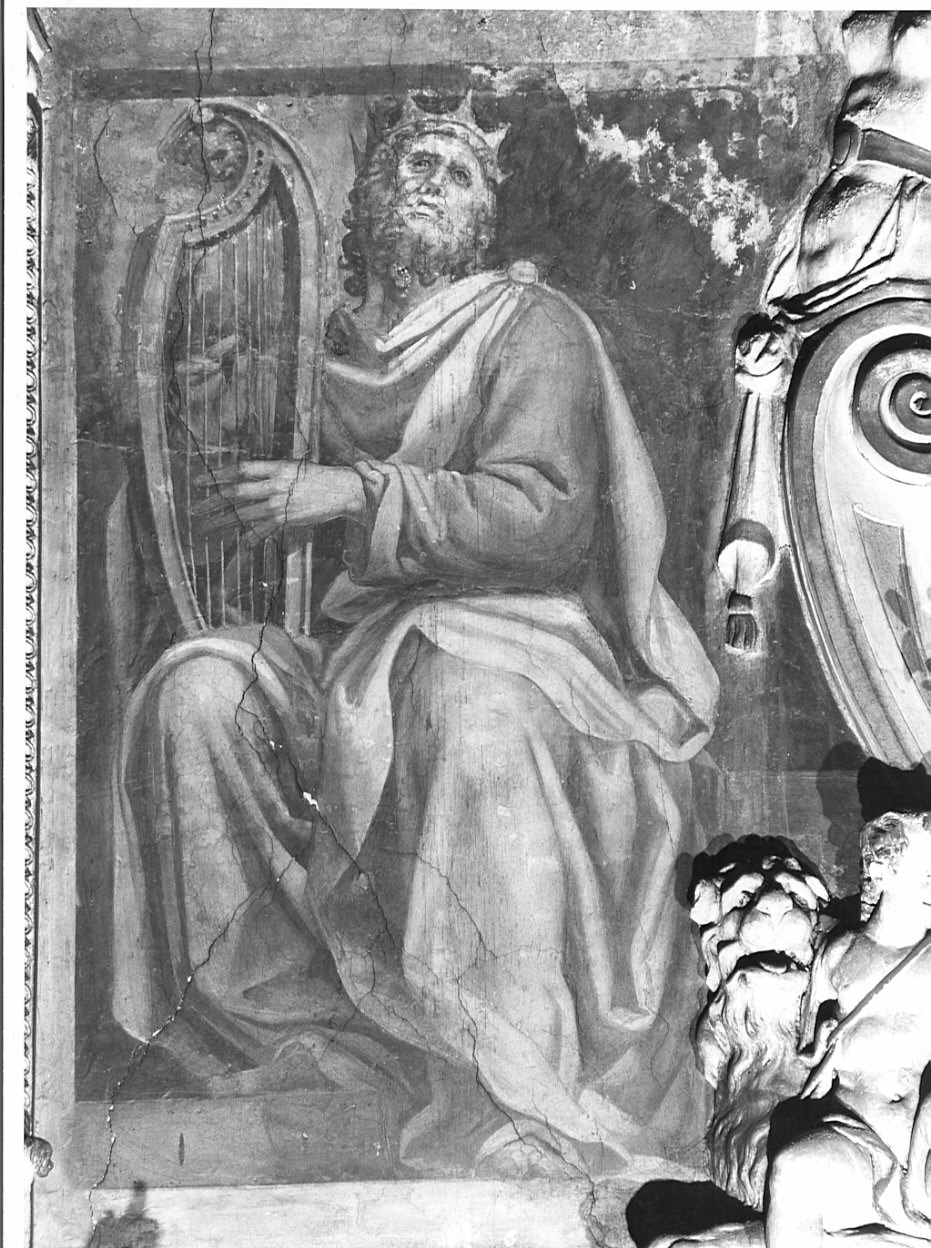 David e Aronne (dipinto, opera isolata) di Peterzano Simone (sec. XVI)