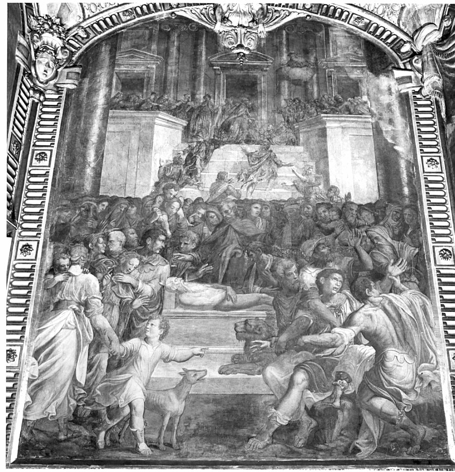 La morte di S. Gerolamo (dipinto, opera isolata) di Semino Ottavio (sec. XVI)