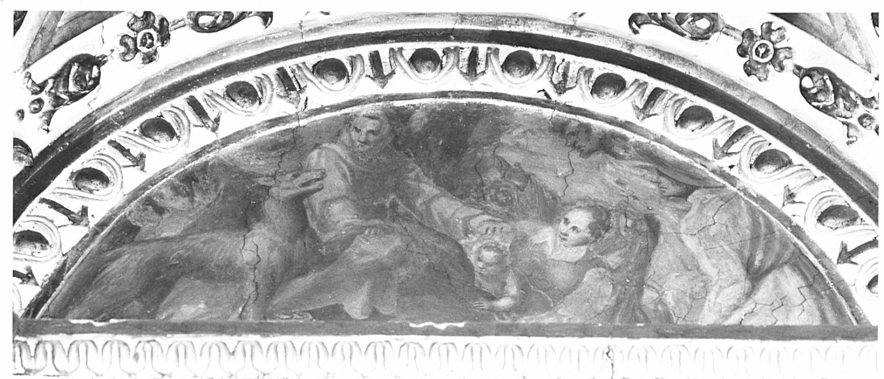 miracoli di San Francesco (decorazione pittorica, complesso decorativo) di Della Rovere Giovanni Battista detto Fiammenghino, Della Rovere Giovanni Mauro detto Fiammenghino (sec. XVI)