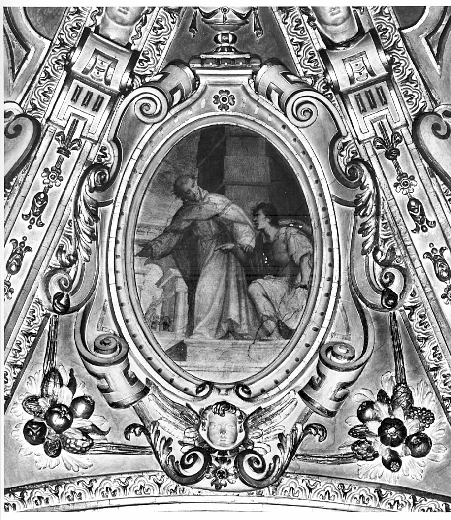 storie della vita di San Francesco (decorazione pittorica, elemento d'insieme) di Della Rovere Giovanni Battista detto Fiammenghino, Della Rovere Giovanni Mauro detto Fiammenghino (sec. XVI)