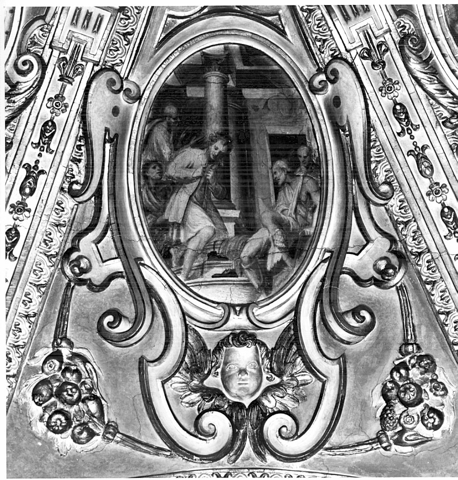 storie della vita di San Francesco (decorazione pittorica, elemento d'insieme) di Della Rovere Giovanni Battista detto Fiammenghino, Della Rovere Giovanni Mauro detto Fiammenghino (sec. XVI)