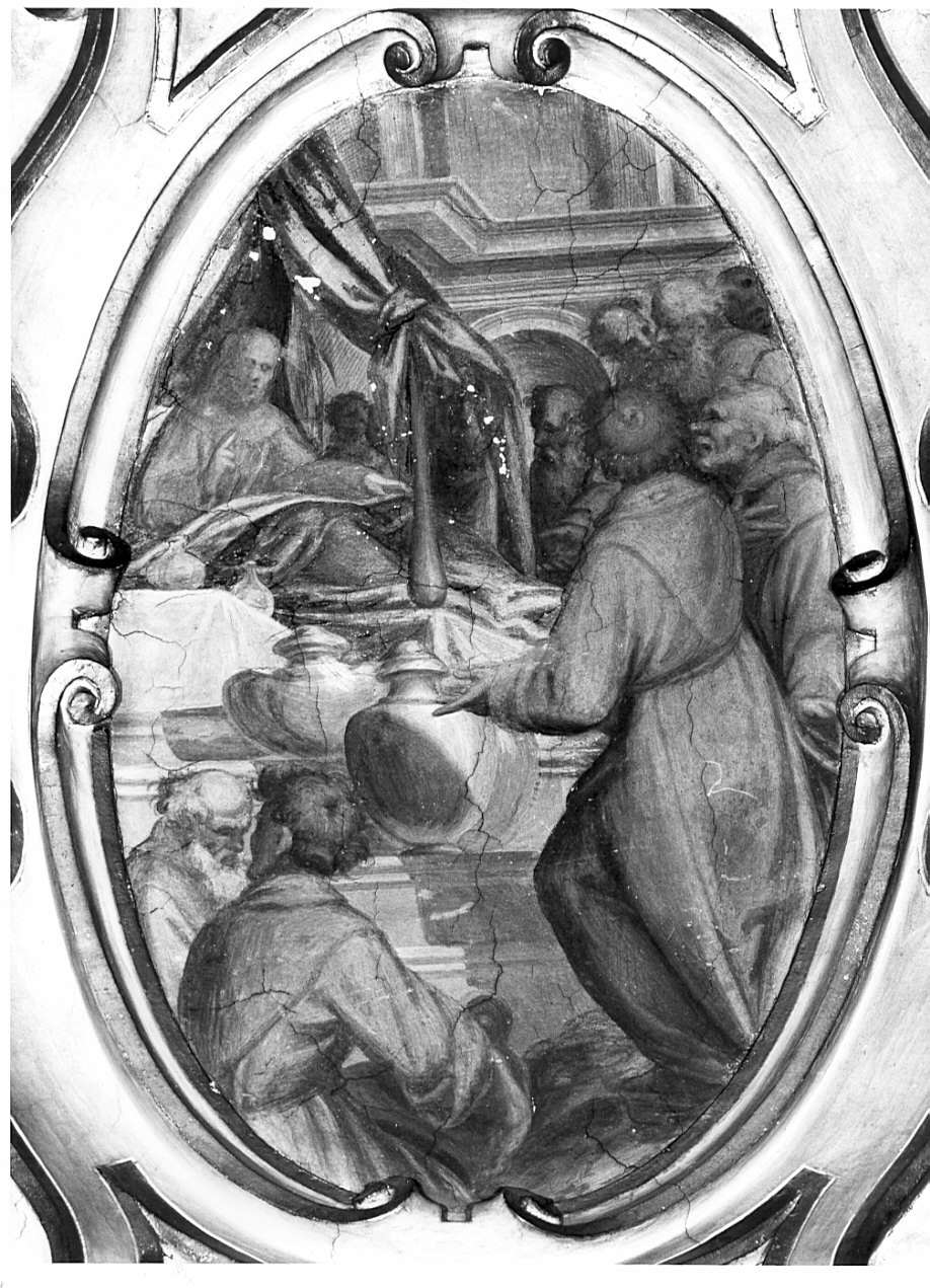 Le ultime raccomandazioni di San Francesco prima di morire (dipinto, opera isolata) di Della Rovere Giovanni Battista detto Fiammenghino, Della Rovere Giovanni Mauro detto Fiammenghino (sec. XVI)