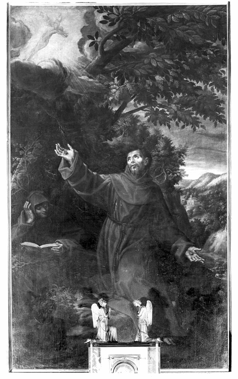 San Francesco d'Assisi riceve le stimmate (dipinto, opera isolata) di Della Rovere Giovanni Battista detto Fiammenghino, Della Rovere Giovanni Mauro detto Fiammenghino (sec. XVI)