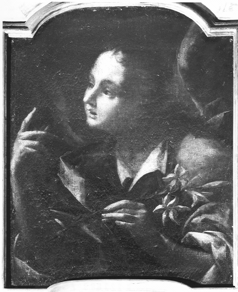 angelo annunciante (dipinto, pendant) di Procaccini Camillo (scuola) (prima metà sec. XVII)